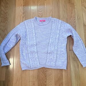 EUC Lilly Pulitzer Women's Cable Knit Sweater - Light Purple